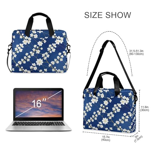 Bolso para Laptop 15.6" Bolsa Cruzada con Asa Azul miniatura 5