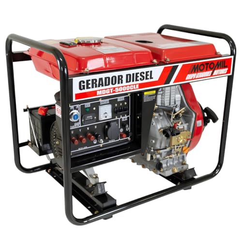 Gerador Diesel 5 Kva Trifásico 220/380v 60h Mdgt-5000cle Motomil