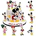 MEZHEN Tortendeko Figuren Maus Kuchen Deko Geburtstag Mickey Tortenaufleger Minnie Cake Topper Maus Torte Deko Kindergeburtstag Kuchen Topper