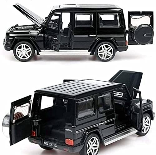 Image of Alloy Car Model Diecasts Metal Toy with Sound /Light /Pull-Back Off-Road Vehicles Car Model Collection Kids Toys Gift Multicolor Pack of 1 (1:32 AMG G65 Black)