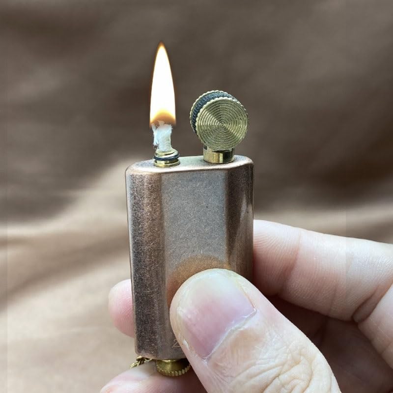 Encendedor Vintage de Latón Ultra Delgada Trench miniatura 3