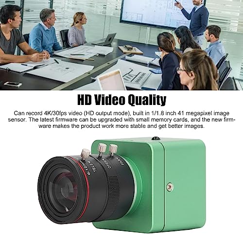 USB-Webcam mit C/CS-Mount, 6–12 mm manuelles Objektiv, 4K@30fps, UVC-Kamera für Monitore, Laptops, Desktops, USB-Industriekamera, 41 MP Kamera mit variablem Fokus (EU-Stecker) – Bild 4