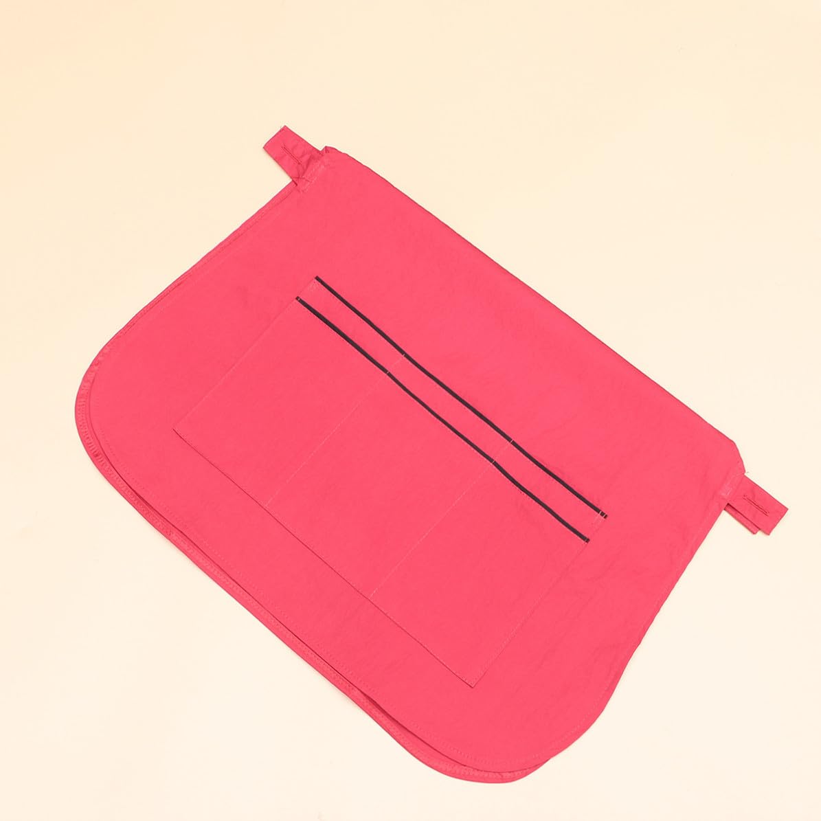 VILLCASE Delantal de Trabajo para Estilistas en Fibra Roja, Multiusos y Protector, Adecuado para Cocina y Uso Profesional en Salón de Belleza