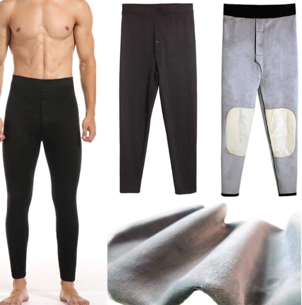 HSQSMWJ Mens Thermal Underwear Pants Bottoms Leggings Extreme Cold Ultra Soft Long Johns XL-4XL