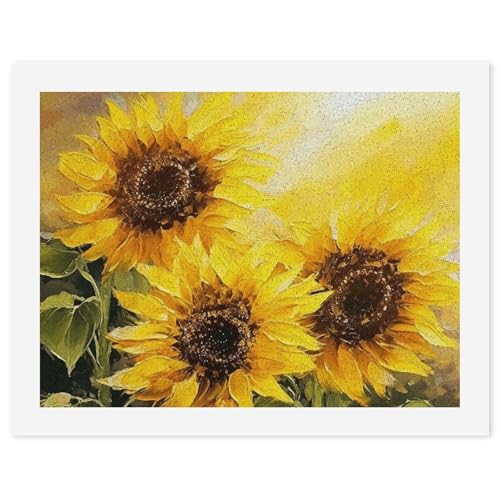 Peinture par numéros tournesols STVNKML 30x40 cm pour décorer votre salon
