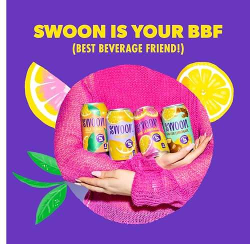 Swoon Classic Sugar Free Lemonade - Low Carb, Keto & Paleo-Friendly, Gluten-free Vitamin C Drink - Made with 100% Natural Lemon Juice Concentrate & Sweetened by Monk Fruit, 12 Fl oz (Pack of 12) - Thumbnail 5