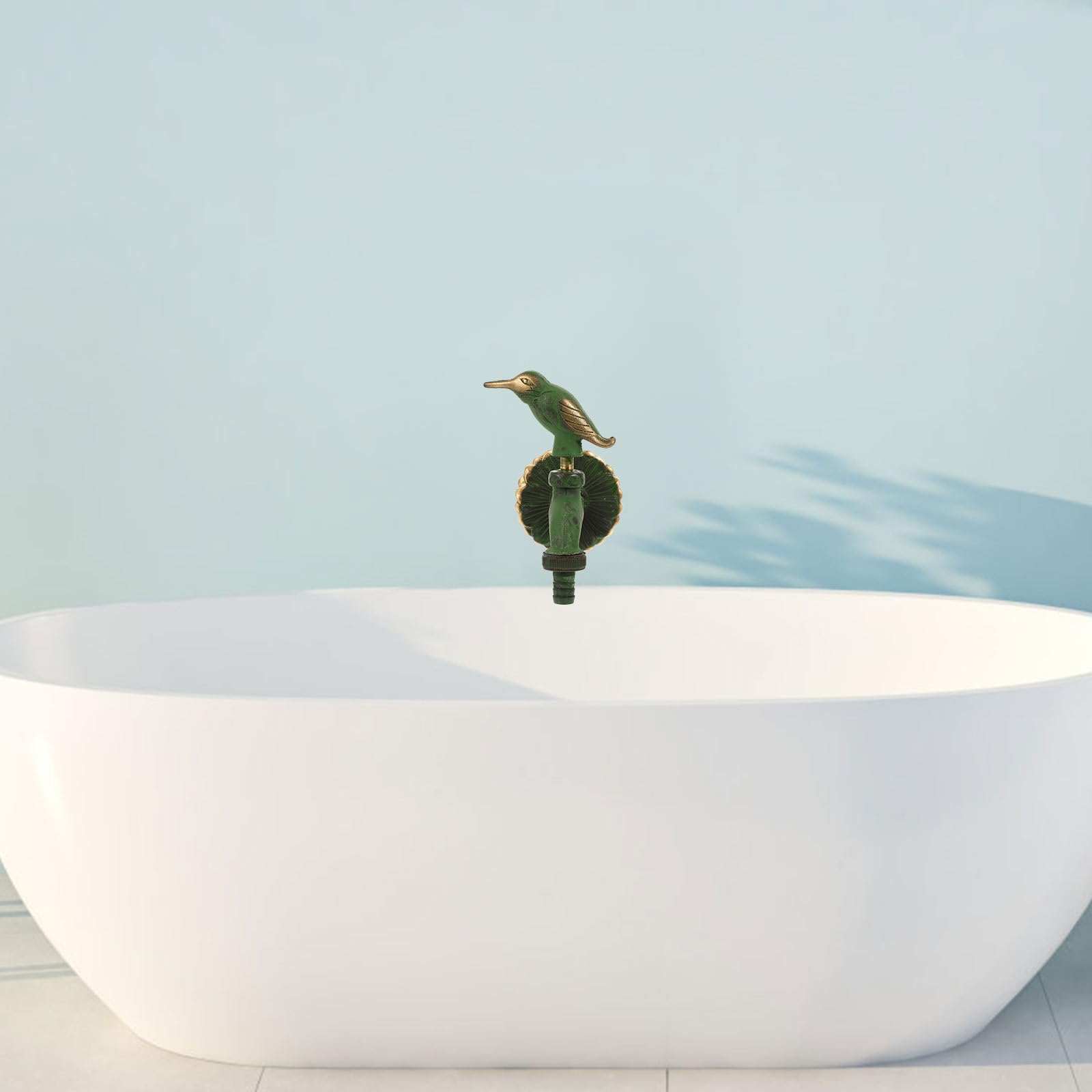 ARTIBETTER Grifo de Jardín Antiguo de Cobre Diseño Empotrado y Control Único, Accesorio Decorativo Rústico Adecuado para Cocina y Exteriores