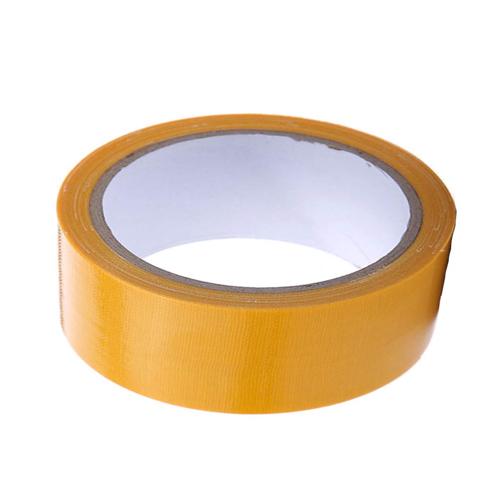 10M Length 5CM Width Cloth Duct Tape Gaffer Tape Waterproof Adhesive Cloth Multi-Purpose Sticky Tape for Repairs (Pack of 2, Yellow)