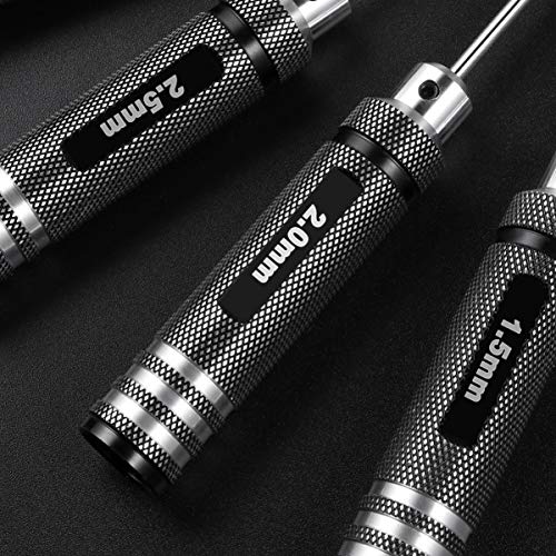 Kit de chave de fenda hexagonal ULTECHVO com 4 peças para helicóptero e bicicleta de controle remoto