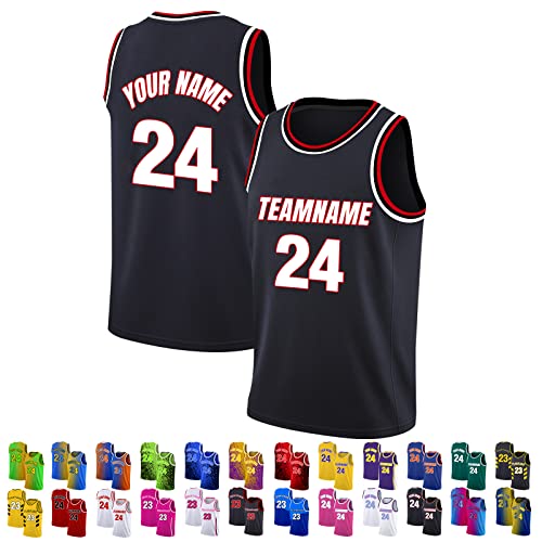 FwSYouMAI Benutzerdefinierte Basketball-Trikot, gedruckt Team Name/Nummer,...