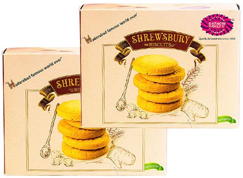 Karachi Bakery Shrewsbury Biscuit 400g.(Pack of 2)