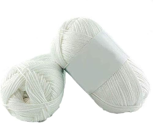 Starlit Hilo de tejer de algodón de ganchillo de bambú suave de 1.76 oz por madeja, hilo de lana de punto para coser ganchillo DIY artesanía #11