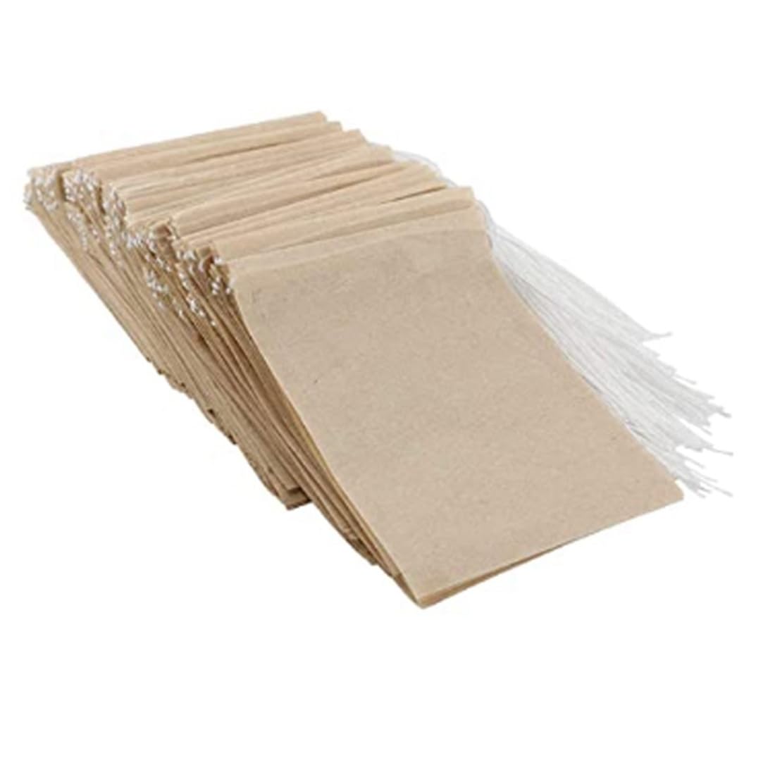 CTRLZS 600 Pcs Disposable Tea Filter Bags,Natural Material Drawstring Seal Tea Bag Empty for Loose Leaf Tea (5x7cm)