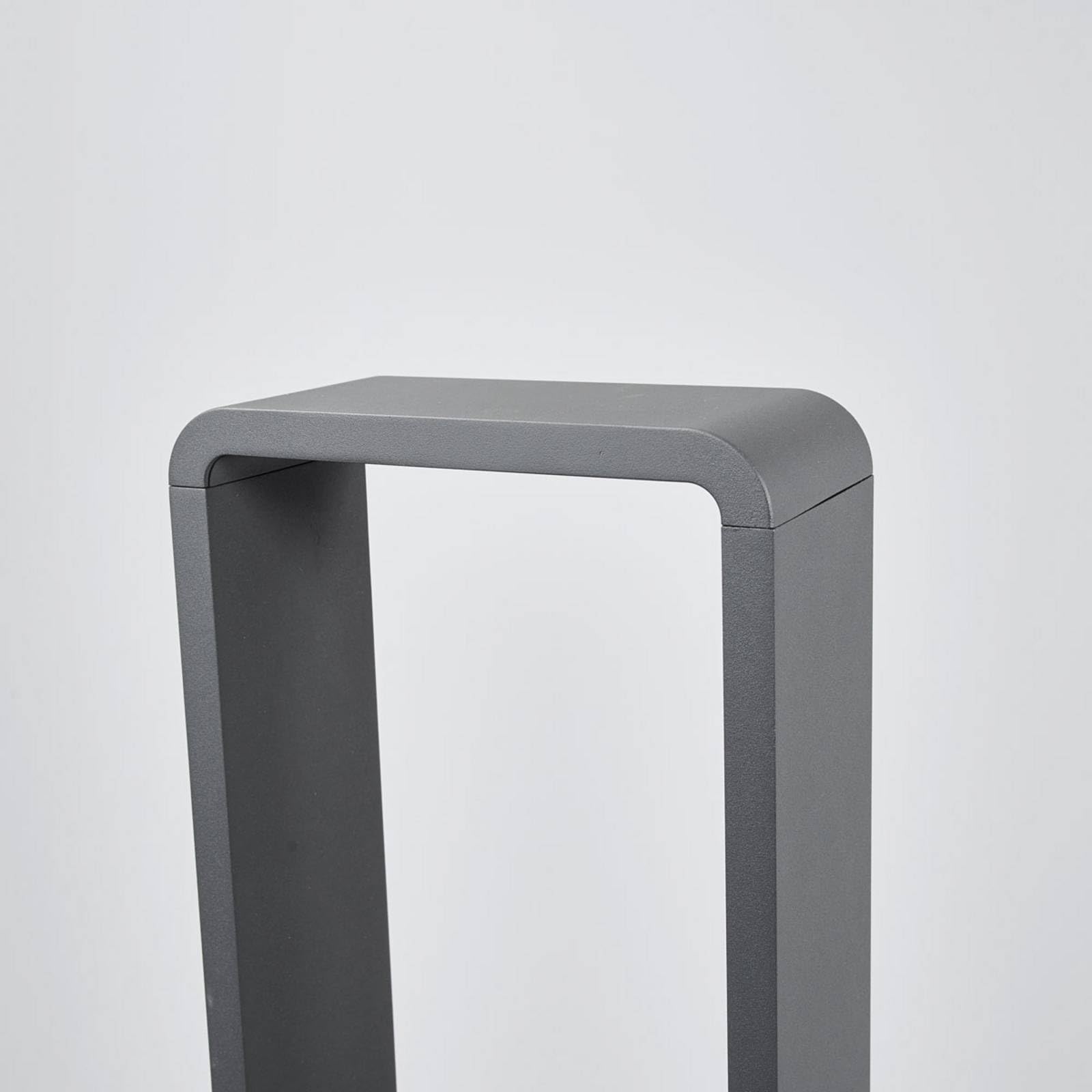 Lucande Lampada LED da esterni (Moderno) colore Nero, in Alluminio lampadina inclusa lampioncino paletto luminoso lampada viale lampione