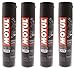 Motul C2 - Lubrificante per catene Lubrificanti per catene adesive incolore, 400 ml, 4 pezzi