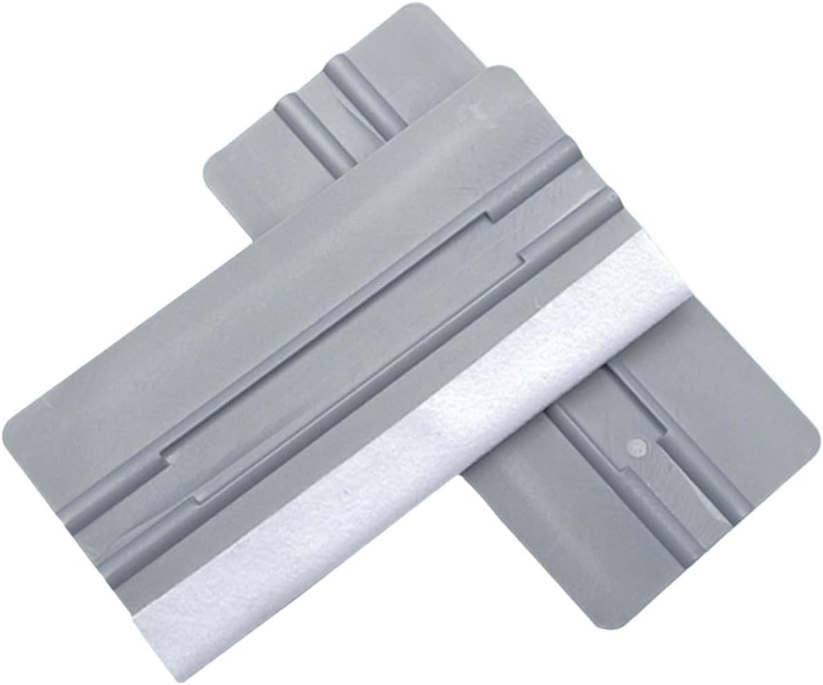 TOYANDONA Car Film Scraper Durable Plastic Auto Squeegee Tool for Applying Protective Tinted Film Car Windows Grey