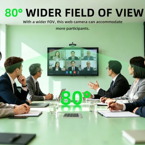 Image of 1080P HD Webcam, USB Plug & Play Computer Camera, Auto Low-Light Streaming Camera, RGB Status Light Web cam, Noise-Canceling Microphone Webcam - for Video on Laptop & Desktop