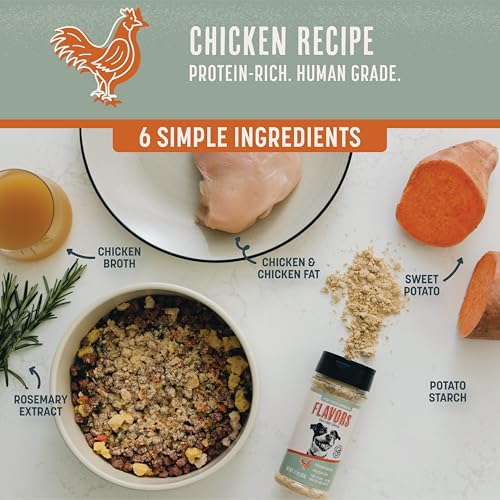 Image of BEAUMONT BASICS Flavors Food Topper for Dogs, Chicken Recipe, 3.1-Ounce
