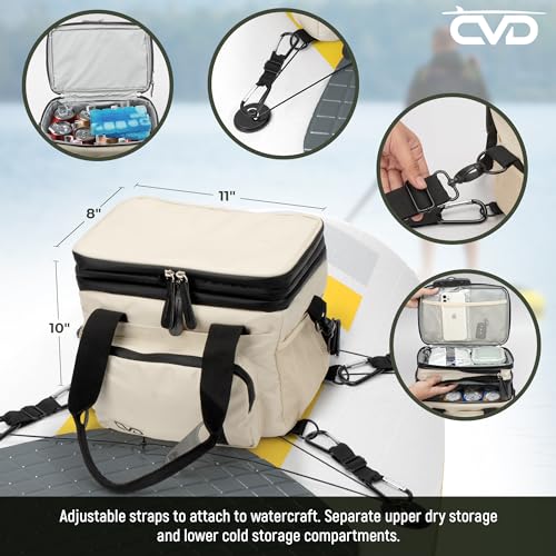 Image of CAMPERVAN DAN Paddle Board Cooler 11 inchx8 inch - Multifunctional Kayak Cooler, SUP Board Bag, Paddleboard Deck Bag - Large Capacity Waterproof Cooler for Paddle Board