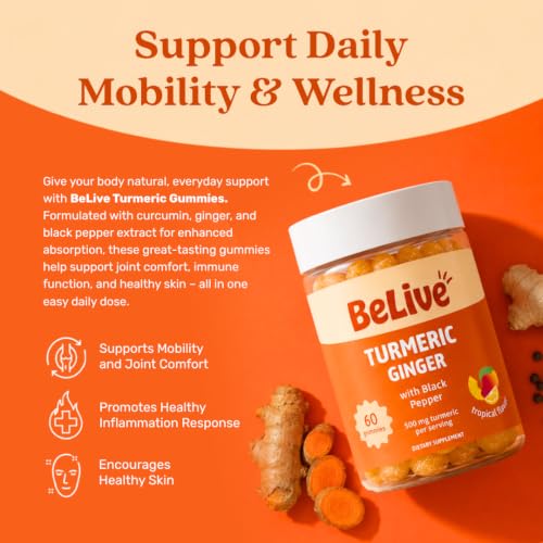 BeLive Turmeric Ginger Gummies