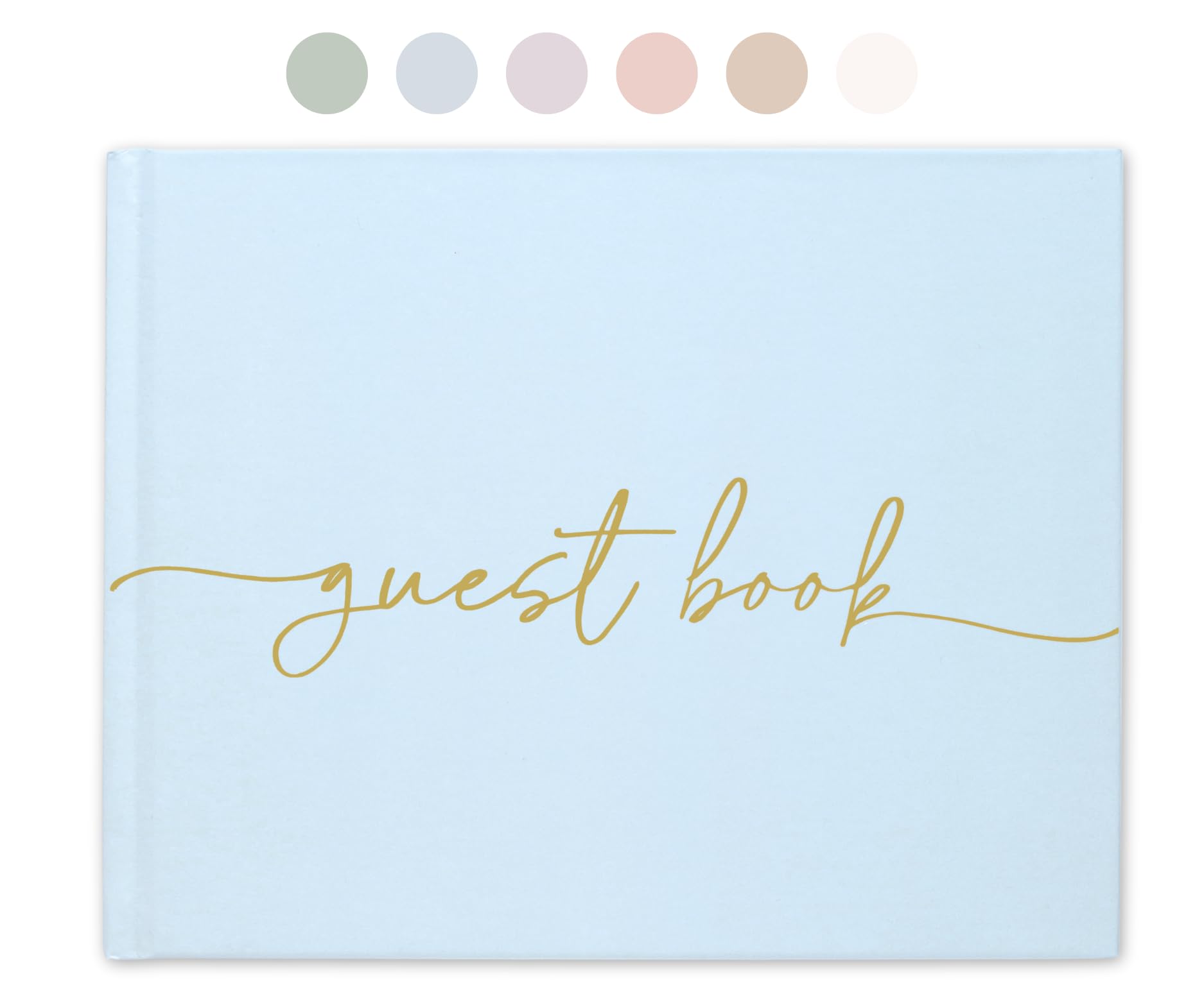 Lamare Elegant Blank Page Wedding Guest Book – The Perfect Polaroid Guest Book for Wedding Receptions, Birthdays, Baby Showers, and Special Events – A Stylish Sign-in Book for Guests