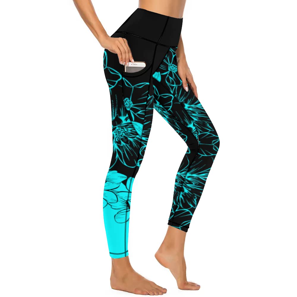 KevaMolly Women's Workout Leggings with Pockets - Thick, High-Waist, 4-Way Stretch Running Yoga Pants