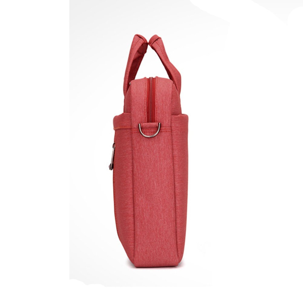 Unisex Borsa per Computer Ventiquattrore Borsa a tracolla Resistenti All'acqua per 14" MacBook/HP/Dell/Samsung/Toshiba/Sony/Acer/ASUS/Lenovo Rosso