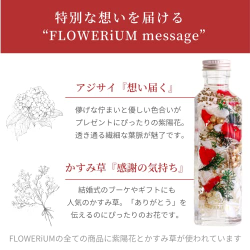 【FLOWERiUM】 ハーバリウム クリスマス プレゼント 贈り物 2024 フラワーギフト 日本製 記念日 誕生日 Xmas Christmas 女性 彼女 フラワリウム ハート (クリスマス) [5]