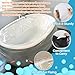 MAQIHAN 5PACK Disposable Bathtub Cover Liner - 102 x 47 Inch Large Size Transparent Plastic Bathtub Liner, Portable Bath Tub Bag with Sticker, Ideal for Travel Salon Spa Household Hotel Pet Bathing