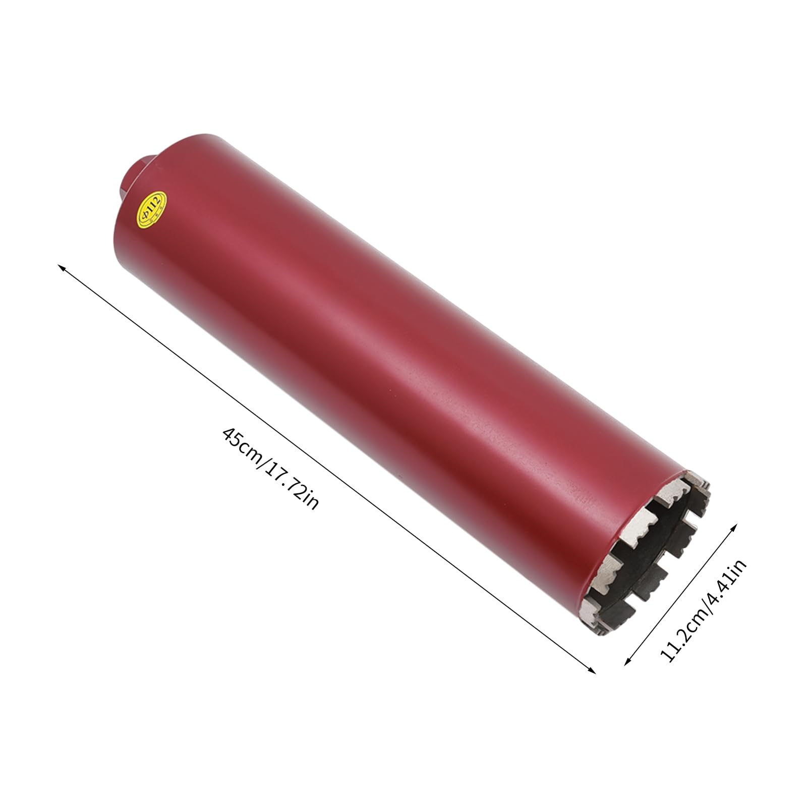 Trapano a nucleo manuale 112 mm su supporto centrale inclinabile, lunghezza utile 410 mm, trapano per lattine per l'installazione di cappe, scatole elettriche, aperture per tubi