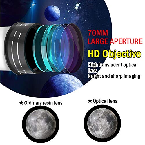 Telescopio Astronómico YXCKG 70MM Apertura Refractor miniatura 4