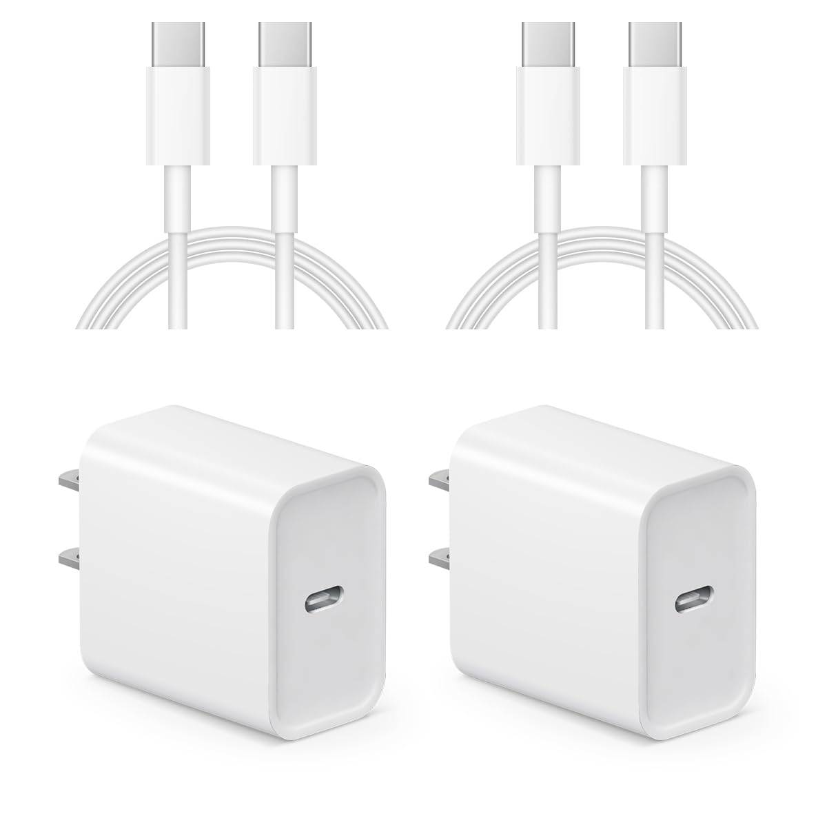 iPhone 16 15 Charger [Apple MFi Certified] 2 Pack USB C Charger Block with 6FT USB C to Type C Cable Compatible with iPhone 16 Pro/16 Pro Max/15/15 Pro Max/16e, iPad Pro12.9/11