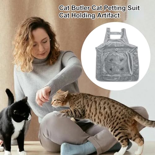 Cat Carrier Holes, Cat Tote Bag Carrier, Petmoki Cat Tote Bag Carrier | Pouch Apron for Travel Convenience Hands-Free Carrier Apron Towel Bag Apron for Small Dog Cat Carrying Bag for Puppy - Image 7