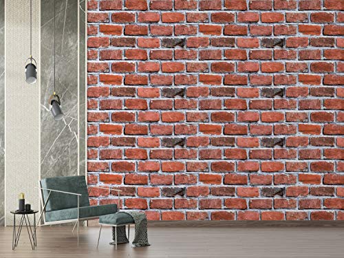 Image of DWELLSINDIA Rough Bricks Self Adhesive Peel and Stick PVC Wallpaper Waterproof, Scratch Resistant, Laminated (41x244 CM, Natural, Matt)