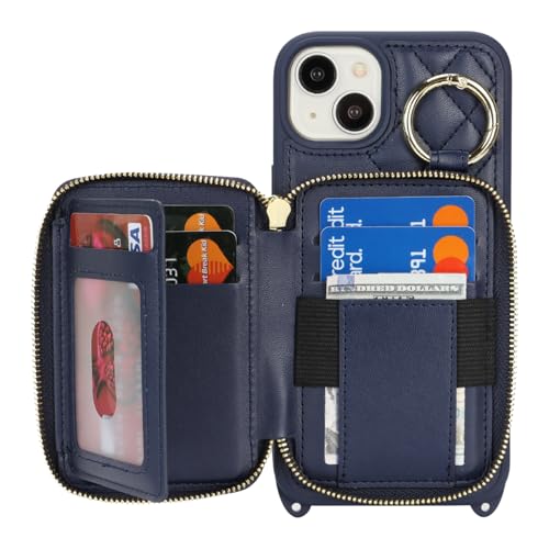 Hamany Crossbody Wallet Case for iPhone 14 Plus-Blue by Hamany - Used condition - Image 6