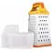 Bagonias 6-Sided Multipurpose Stainless Steel Grater, Slicer & Shredder for Vegetables, Cheese & More – Includes Storage Cont