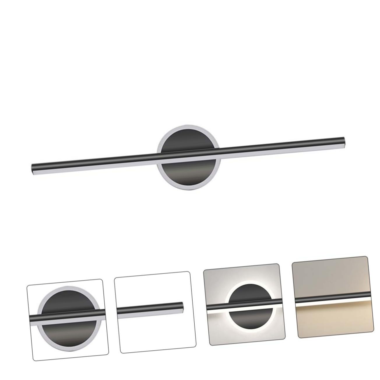 Toddmomy Lampada da Specchio per Illuminazione Specchiera LED Bagno Moderna in Alluminio e Ferro Installazione Semplice Verticale o Orizzontale Elegante