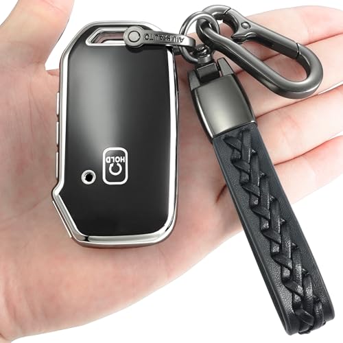 Coque de clé Kia argentée en TPU souple compatible avec boîtier Sorento et Niro