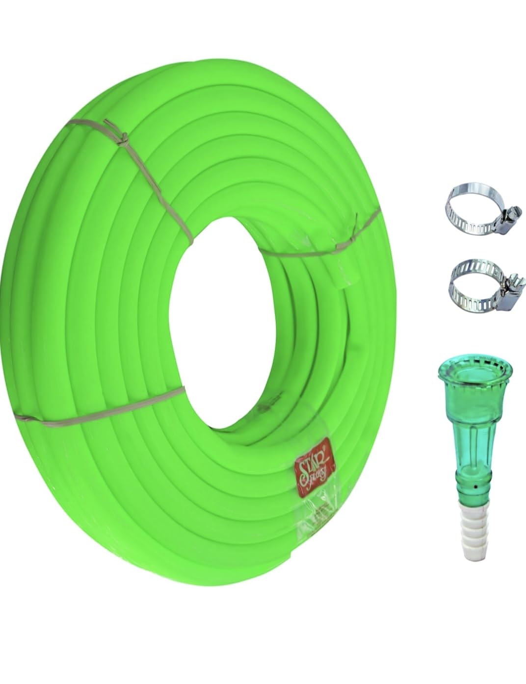 WINGS 30 Meter [98ft ]Garden Pipe 1/2 Inch Flexible Water Hose for Gardening, Car Washing, Home Cleaning & Outdoor Watering | Durable PVC Garden Hose (Green)-image-45