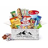 Snack Mountain Mini Care Package Gift Box - Assorted Snacks for Spring Surprise, Birthday, College, School