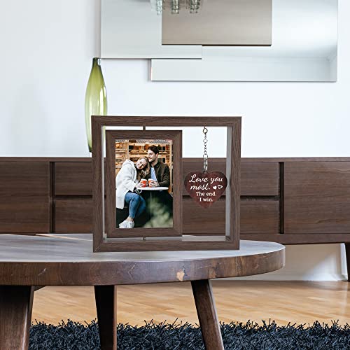 Daisred Wedding Gifts Picture Frame For Couples, Engagement Gifts For Engaged Couples - Love You Most, The End. I Win. Romantic Picture Frame For 4X6 Photo #TOP5