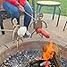 YIFEIJIAO, 2 sztuki stal szlachetna Hot Dog Marshmallow brytfanna ognisko szpikulec do grilla