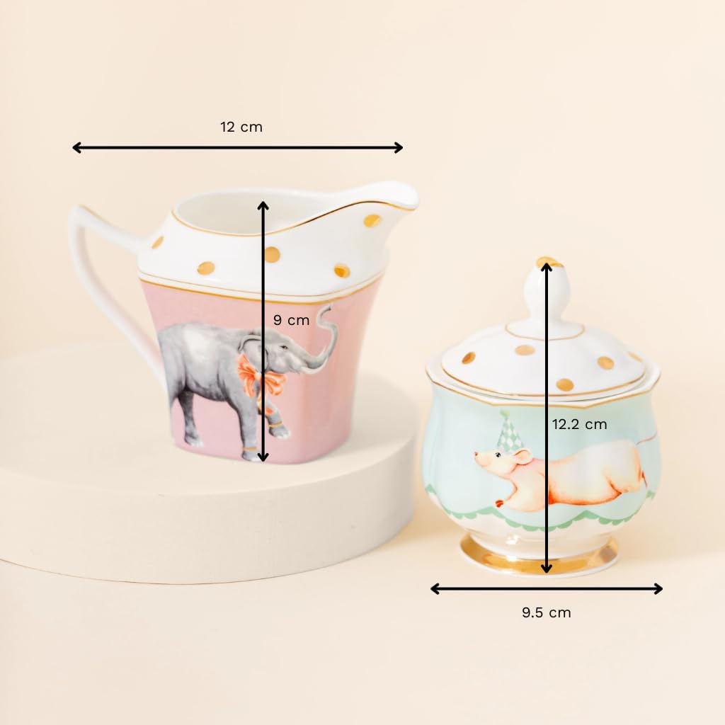 YVONNE ELLEN Elephant Milk Jug & Mouse Sugar Pot Set