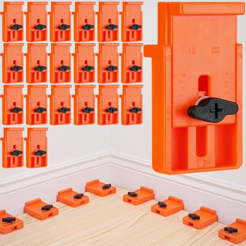 Marsui 20 Pack Upgraded Flooring Spacers Laminate Flooring Tools 1/4 to 1 Inch Adjustable Gap with Stable Wide Base Design for Professional and DIY Installation of Laminate Wood Vinyl Plank