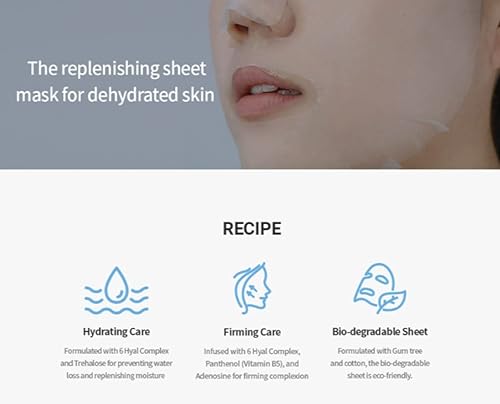 Miniatura 4 de Dr.Ceuracle Hyal Reyouth - Máscara de elevación (10 máscaras), una máscara de lámina reabastecedora para piel deshidratada, hidratación duradera