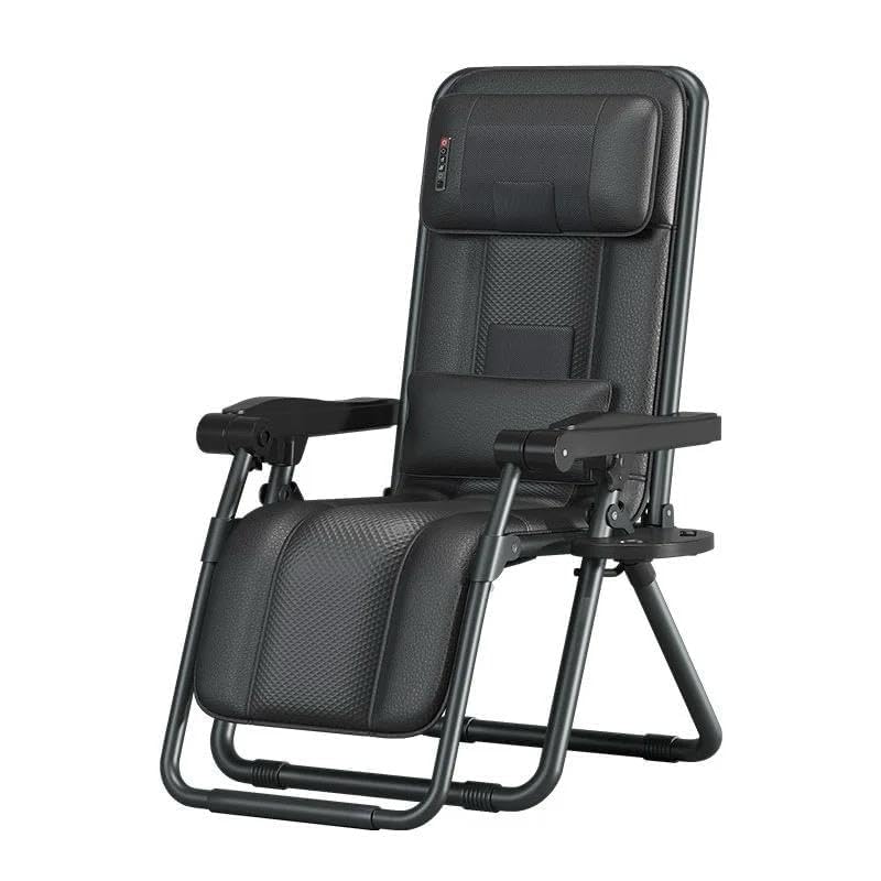 YOGIMOONI Faux Leather Portable Massage Chair Luxury Full Body 2024 Reclining Patio Camping Lounge Chair Folding Recliner for Indoor Zero Gravity Chair, Black YOGIMOONI Faux Leather Portable Massage Chair Luxury Full Body 2024 Reclining Patio Camping Lounge Chair Folding Recliner for Indoor Zero Gravity Chair, Black