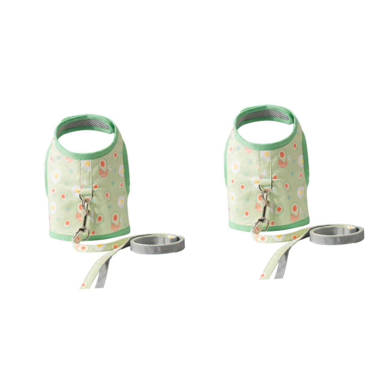 Gilet pour chat avec laisse Yardwe | Harnais réglable à motifs avocat pour chatons et petits chiens