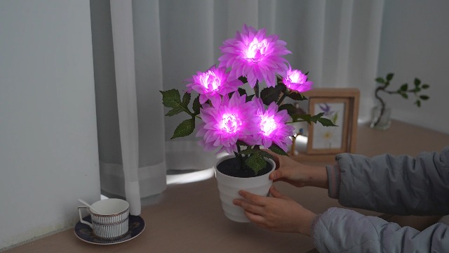 Image of Artificial Sunflower Flower Lamp, Anniversary Christmas Birthday Gifts for for Women Mom Granddaughter Girlfriend Friend Wife, Dimensions Night Light Decor for Bedroom Bar Coffee Shop
