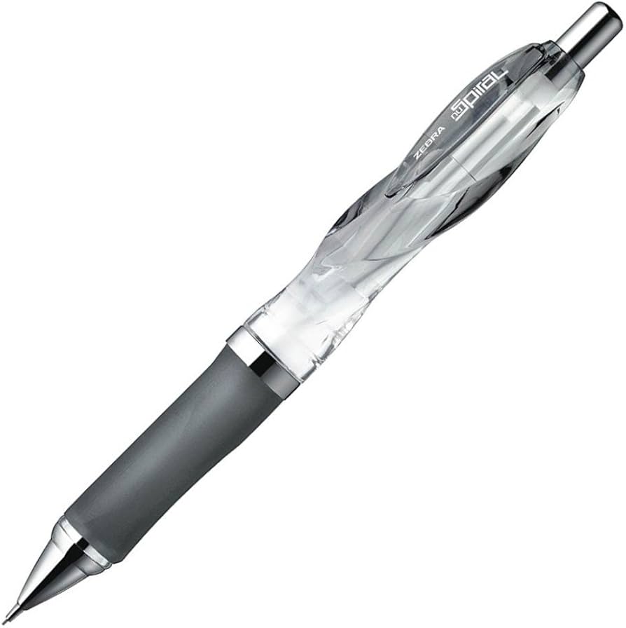 ZEBRA Mechanical Pencil, Nu Spiral, 0.5mm, Black (MA51-CBK