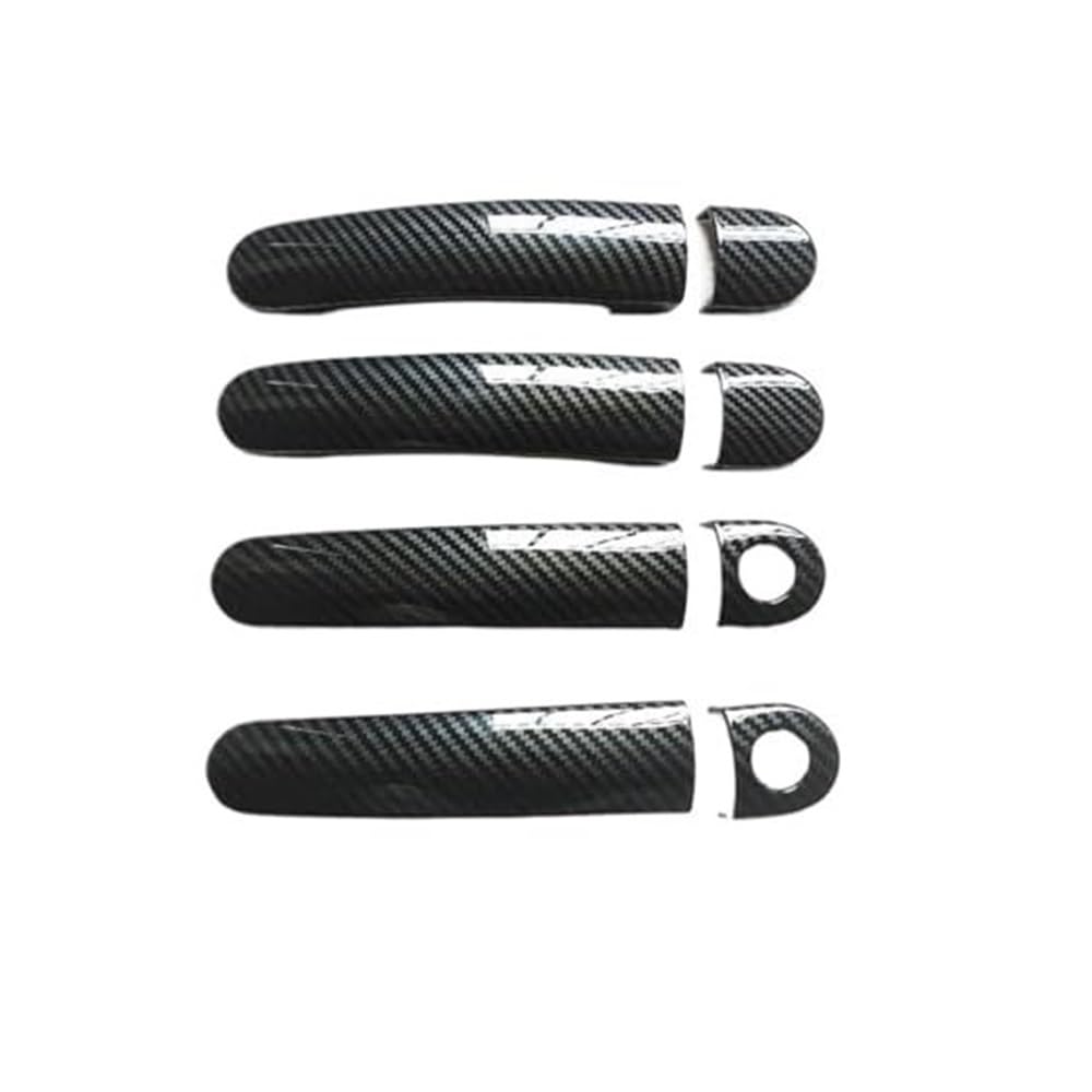 FLBZBLKASL Car Door Handle Cover Trim for SEAT for Ibiza 6J Mk4, 6L Mk3, & for Cupra 2004-2010 Accessories Right Handle